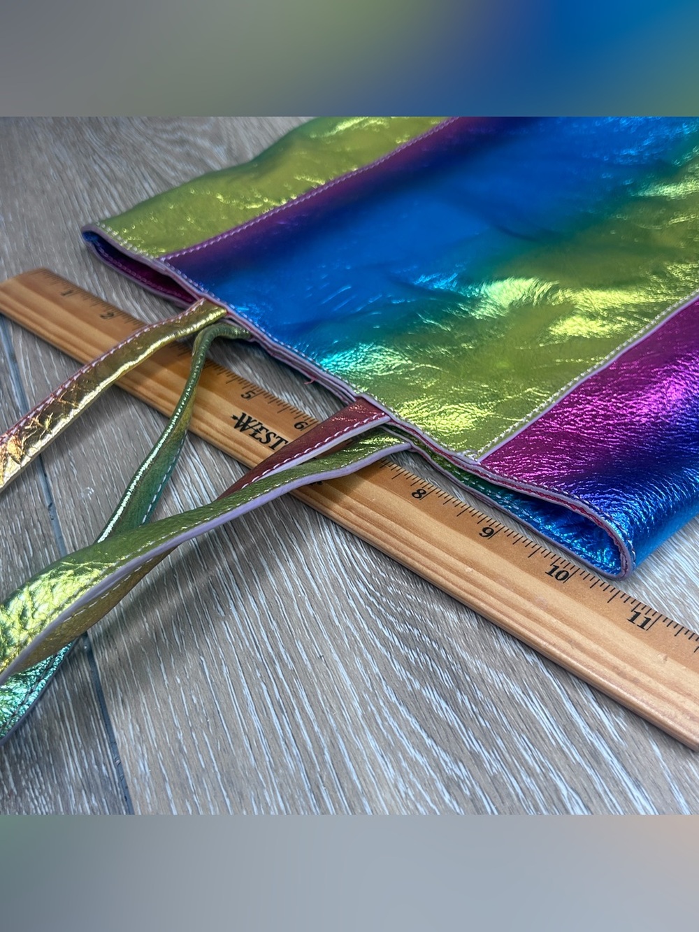 HOBO Metallic Rainbow Iridescent Tote Bag Pride Edition – Reflective Bag -Rare! - Picture 11 of 12